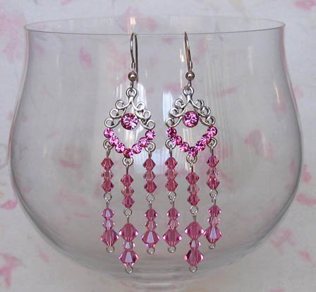 Loopy with Crystals-Rose