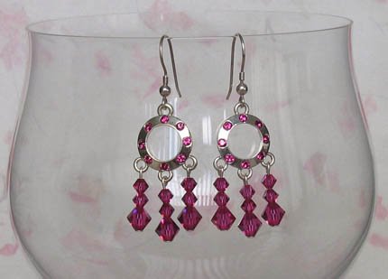 Ring of Crystals Fuchsia