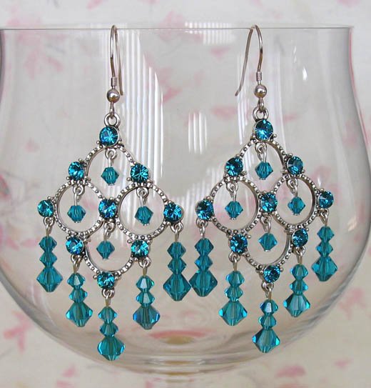 Crystal Web Blue Zircon