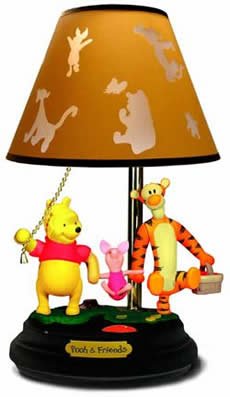 Pooh And Friends Talking Animated Lamp