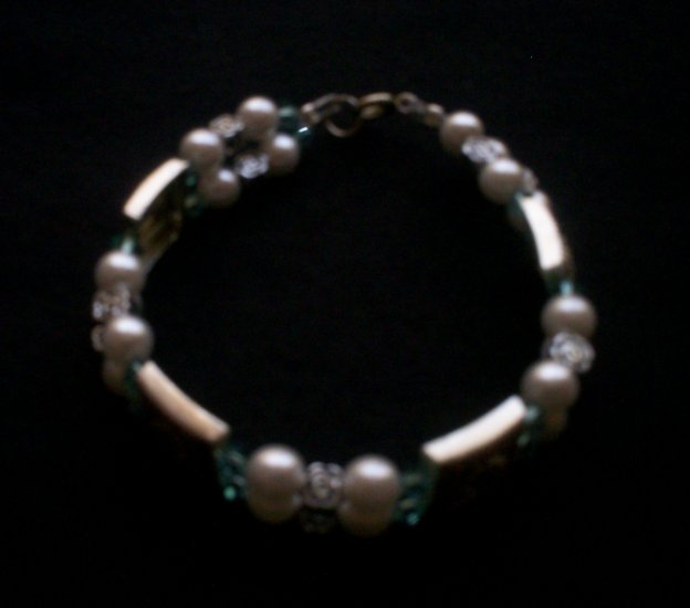 Green Swarovski Crystal Bracelet