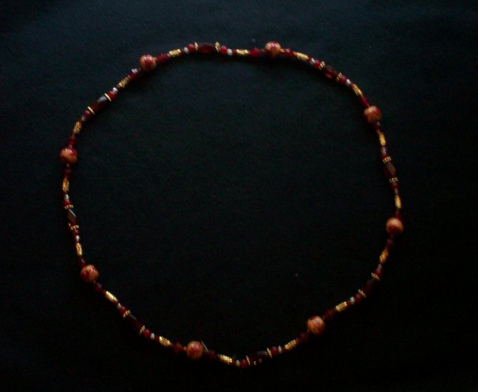 Dark Red Necklace