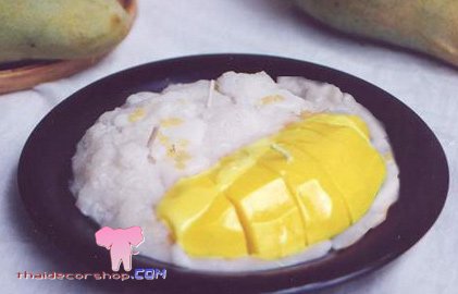Sticky rice with mango candle