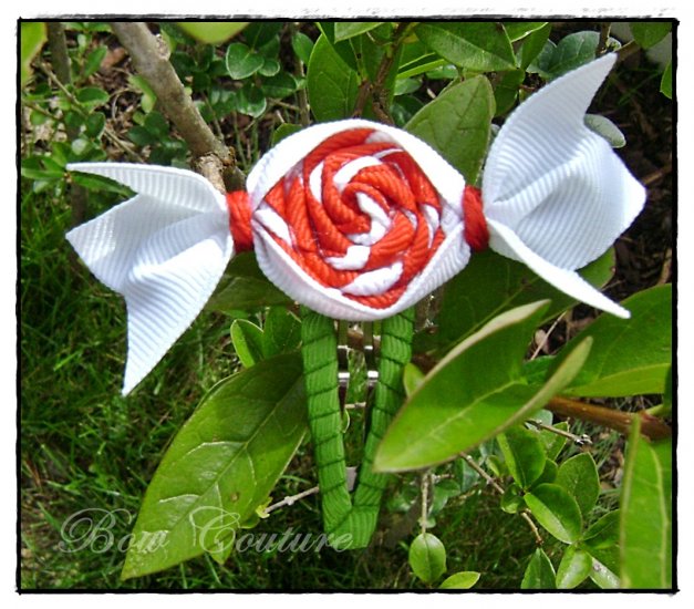 Peppermint Candy Hair Clip