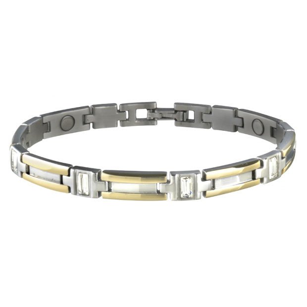 Sabona 304 Lady Executive Gem Duet Magnetic Bracelet - SIZE LARGE