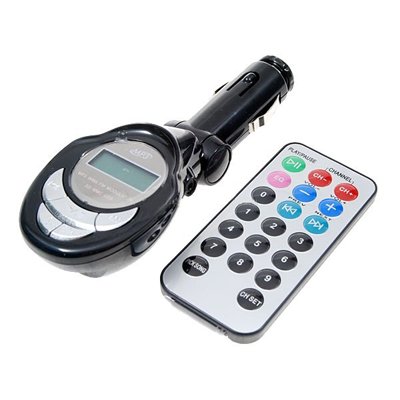 Car MP3 Player FM Transmitter with SD Slot and IR Remote (SD/MMC/USB Port/MP3)