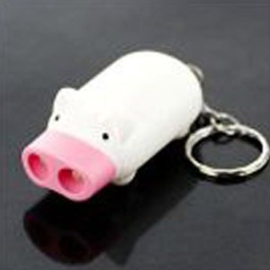 Mini Pig 2 LEDs Flashlight - White