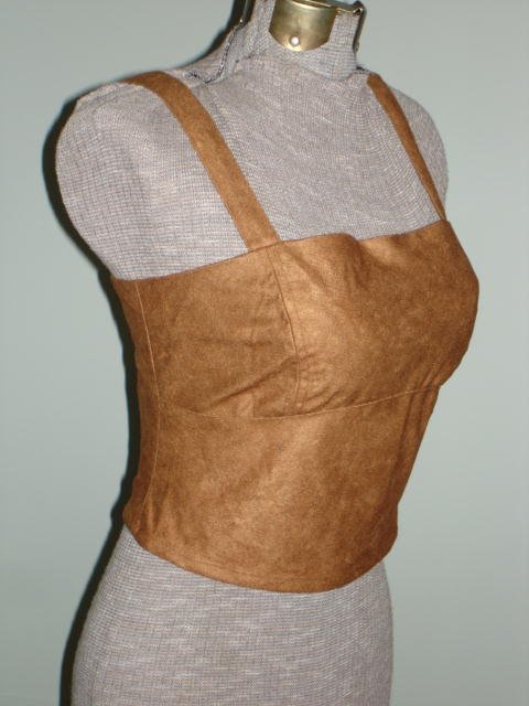 $12.99 Renaissance Goth Fitted Corset Bodice,Tank top Vest Curves Corset-New &Tag Medium size