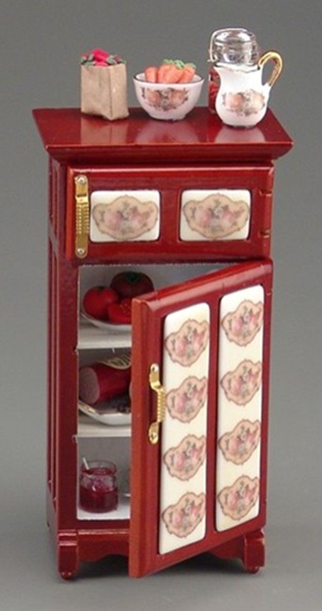 Dollhouse OLD TIME ICE BOX Reutter Porcelain Miniature Kitchen