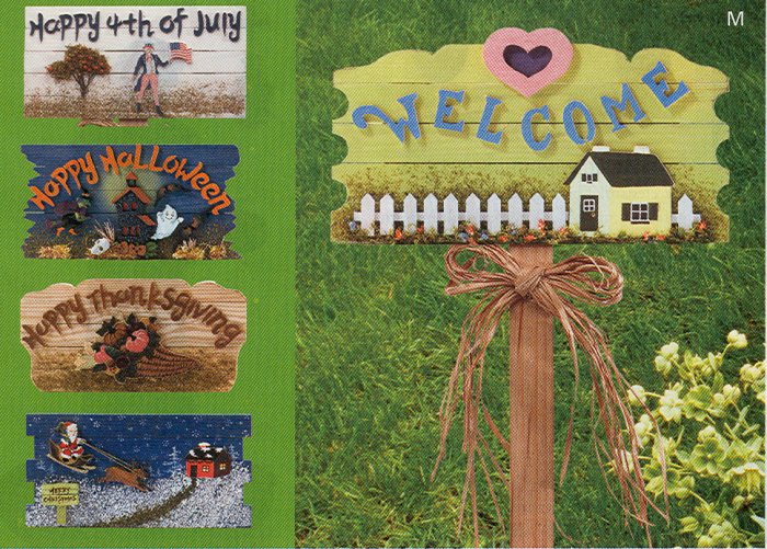Cahngeable Holiday Garden Sign