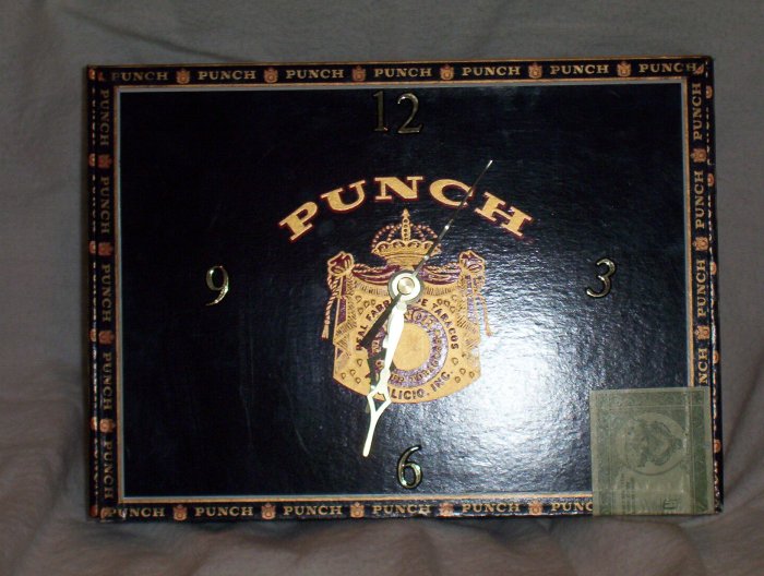 Punch Cigar Box Clock