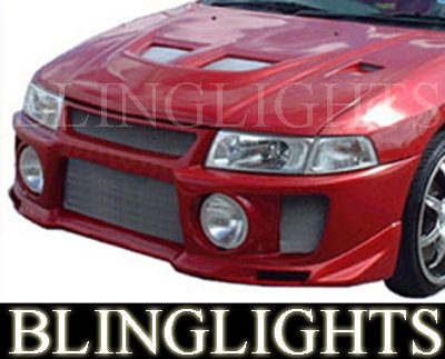 1997-2002 Mitsubishi Mirage Silk Evo V Body Kit Bumper Fog Lamps Driving Lights Foglamps Foglights