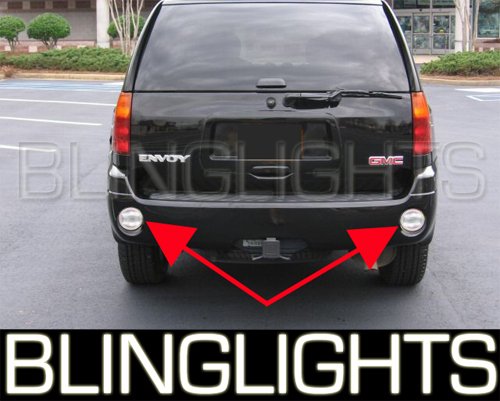 2002-2009 GMC Envoy Rear Blue LED Bumper Lamps Backup Reverse Lights