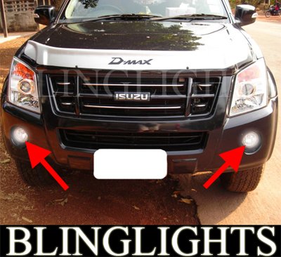 2007 2008 2009 2010 2011 2012 Isuzu D-Max Denver Rodeo Pickup Xenon Fog Lamps Lights Foglamps Kit
