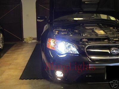 2003-2009 Subaru Legacy Halo Fog Lamp Driving Light Kit BL BP Angel Eyes