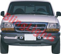1998 1999 2000 Ford Ranger Xenon Bumper Fog Lights Driving Lamps Kit