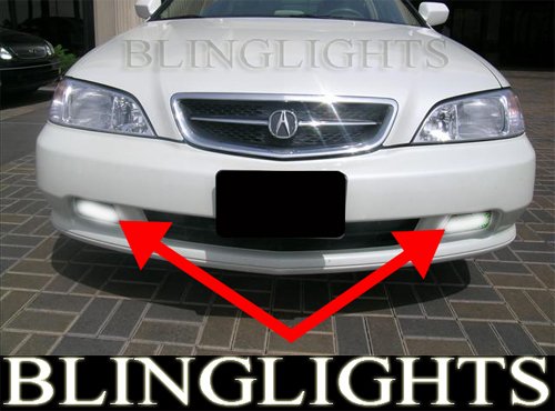 2002 2003 Acura TL Xenon Fog Lamp Driving Light Kit Grille Bumper Foglamps Foglights Drivinglights