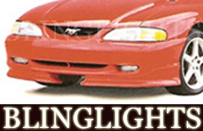 1994 1995 1996 1997 1998 Ford Mustang Roush Body Kit Driving Lights Fog Lamps Xenon