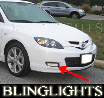 2007 2008 2009 Mazda3 Mazda 3 Hatchback Hatch Xenon Foglamps Fog Lamps Driving Lights Kit