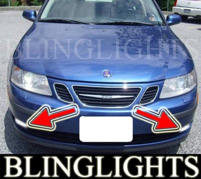 2003-2007 SAAB 9-3 LINEAR 1.8T 2.0T FOG LIGHTS XENON DRIVING LAMPS LIGHT LAMP KIT 2004 2005 2006