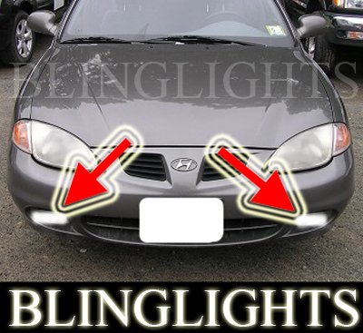 1998 1999 2000 Hyundai Elantra Xenon Fog Lamps Driving Lights Foglamps Foglights Drivinglights Kit
