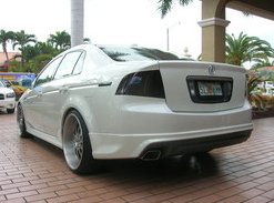 2004-2008 Acura TL Tinted Smoked Taillamps Taillights Overlays Film Protection