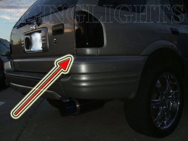 Isuzu Rodeo Murdered Out Tail Light Overlays Tinted Lamp Lense Film Covers