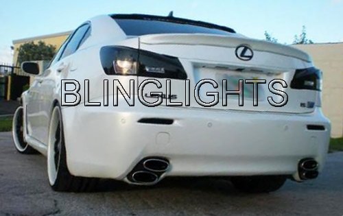2006-2013 Lexus IS Tinted Tail Lamp Light Overlay Kit Smoked Film IS250 IS300 IS350 F