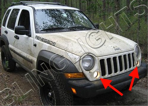 2005 2006 2007 Jeep Liberty Kj Xenon Fog Lamp Driving Light Kit