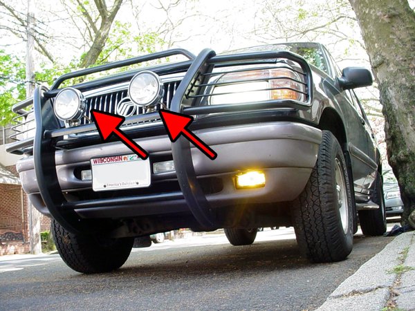 1997-2010 Mercury Mountaineer Halo Lights Bar Auxilliary Driving Lamps Offroad Angel Eye Lighting