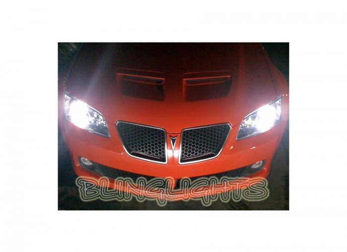 2008 2009 Pontiac G8 Bright White Bulbs for Headlamps Headlights Head Lamps Lights