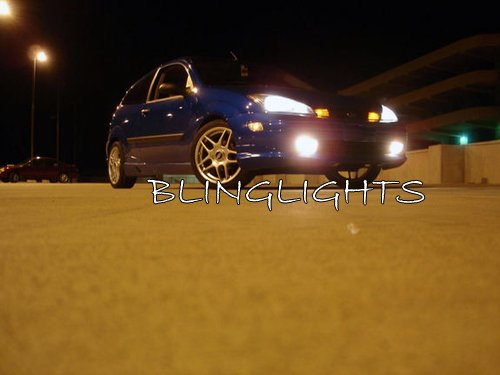 2000-2007 Ford Focus Bumper Grille Xenon Foglights Foglamps Driving Fog Lights Lamps kit