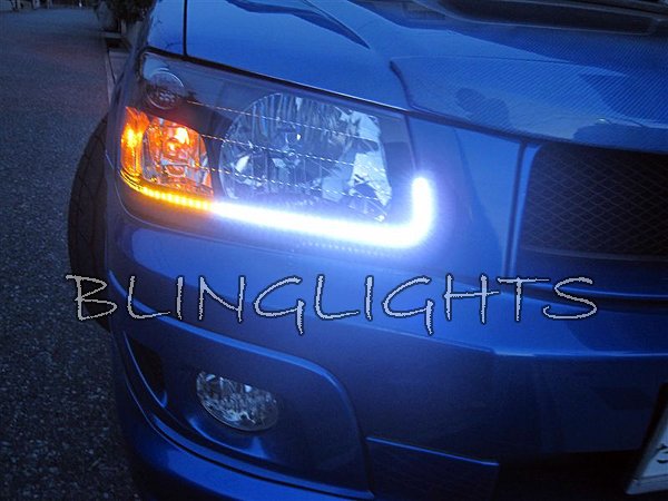 2003 2008 Subaru Forester Led Drl Head Lamp Light Strips Kit