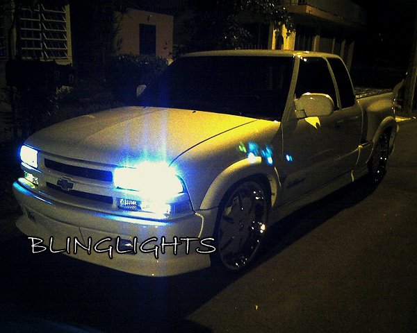 Chevrolet Chevy S-10 S10 White Replacement Low Beam Headlamps Headlights Head Lamps Light Bulbs