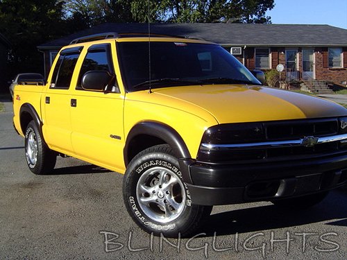 Chevrolet Chevy S-10 S10 Smoked Headlamps Headlights Head Lamps Lights Tinted Overlays Tint Film