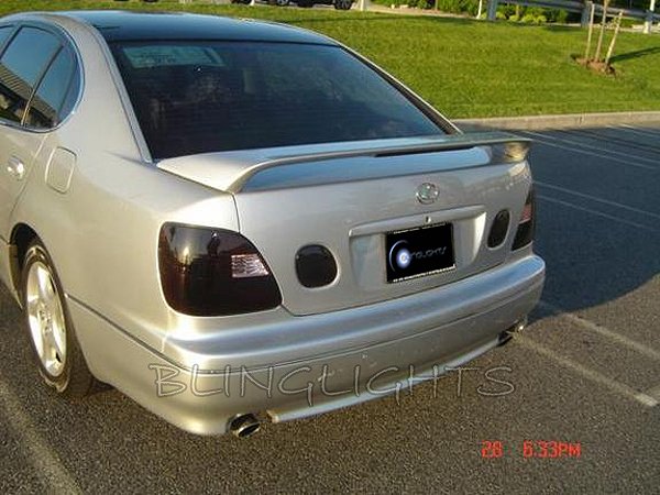 1998-2005 Lexus GS GS300 GS400 GS430 Tinted Smoked Protection Overlays for Taillamps Taillights
