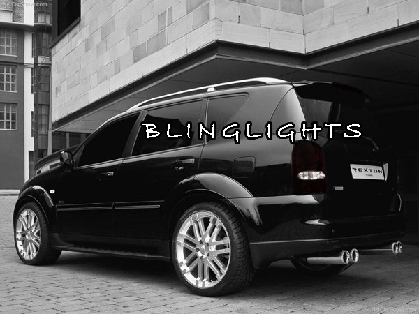 SsangYong Rexton Tinted Smoked Taillamps Taillights Tail Lamps Lights Protection Overlays Film