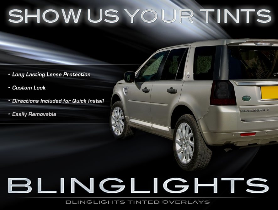 Land Rover Freelander Smoked Taillamp Covers 2 Tinted Taillight Guards