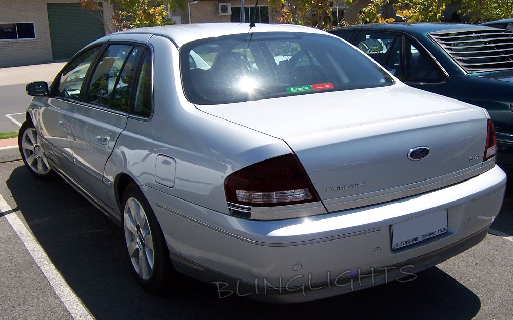 Ford Fairlane Tint Film Overlays Taillamps Taillights Tail Lamps Lights Tinted Ghia AU BA BF
