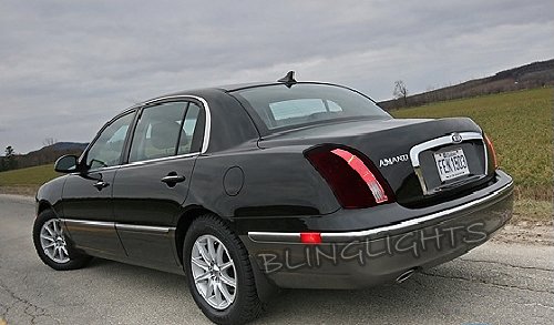 Kia Opirus Amanti Tinted Smoked Tail Lamp Light Overlays Film Protection