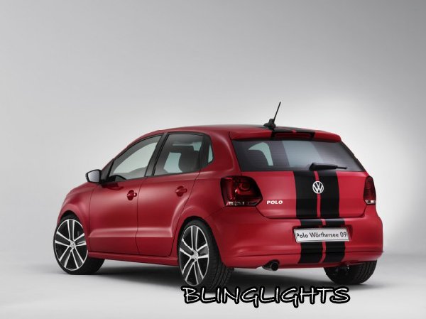 Volkswagen VW Polo Tinted Protection Smoked Overlays for Taillamps Taillights Tail Lamps Lights