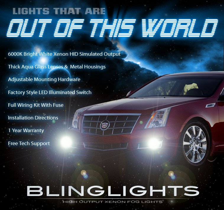 2008-2013 Cadillac CTS Aftermarket Fog Lamps Driving Lights