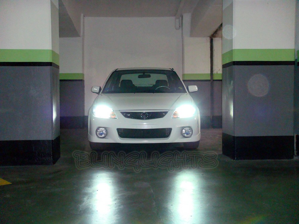 Mazda Protege Protege5 323 Familia Bright White Light Bulbs Headlamps Headlights Head Lamps Lights