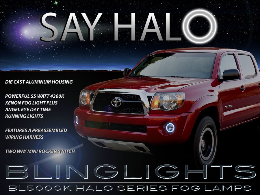 2005-2011 Toyota Tacoma Angel Eye Fog Lamps Halo Driving Lights