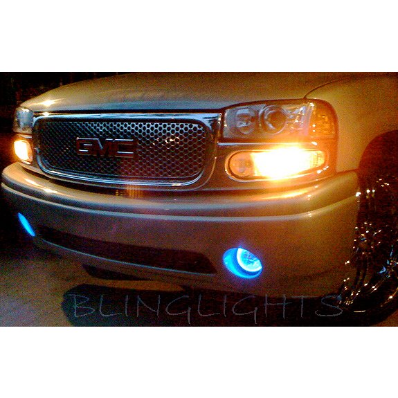 2001-2006 GMC Yukon Denali White Halo Fog Lamps Driving Lights