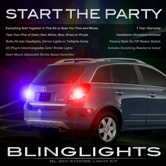 Holden Captiva MaXX Strobe Lights Headlamps Headlights Taillamps Taillights Head Tail Lamps Strobes