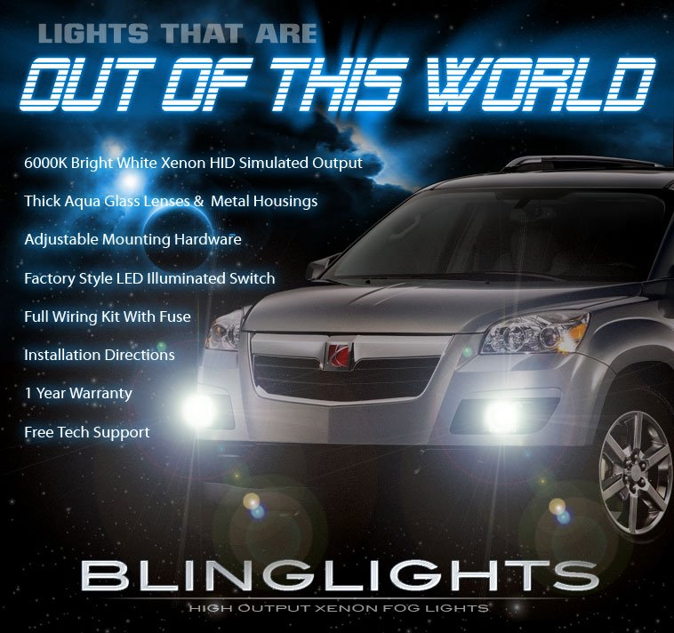 Saturn Outlook Foglamps Bumper Drivinglight Kit 2007 2008 2009 2010