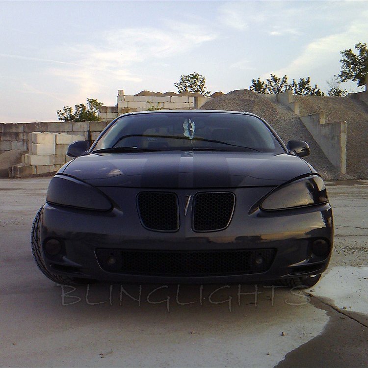 Pontiac Grand Prix Smoke Tint Overlays for Headlamps Headlights Head Lamps Lights Tinted Smoked Film