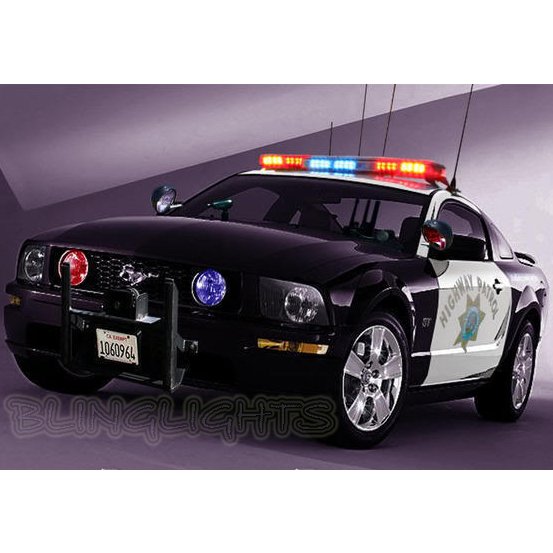 Ford Mustang Police Strobe Lights for Headlamps Headlights Head Lamps Strobes Kit
