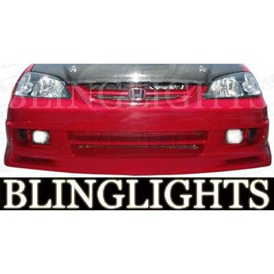 2001 2002 2003 Honda Civic Aerogear Body Kit Bumper Foglamps Foglights Fog Lamps Driving Lights